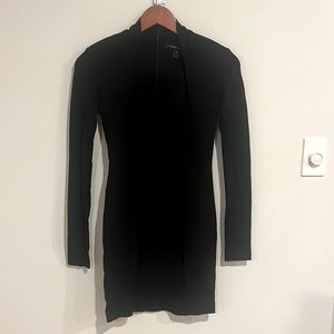 French Connection black long sleeve dress size 4